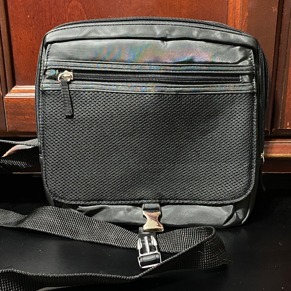 Vintage Lane Bryant accents large Black Crossbody Bag